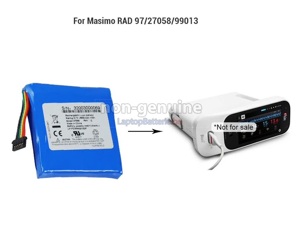 Batterie de remplacement Masimo 27058