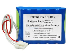 Batterie Nihon Kohden 10HR-4/3FAUC-NK