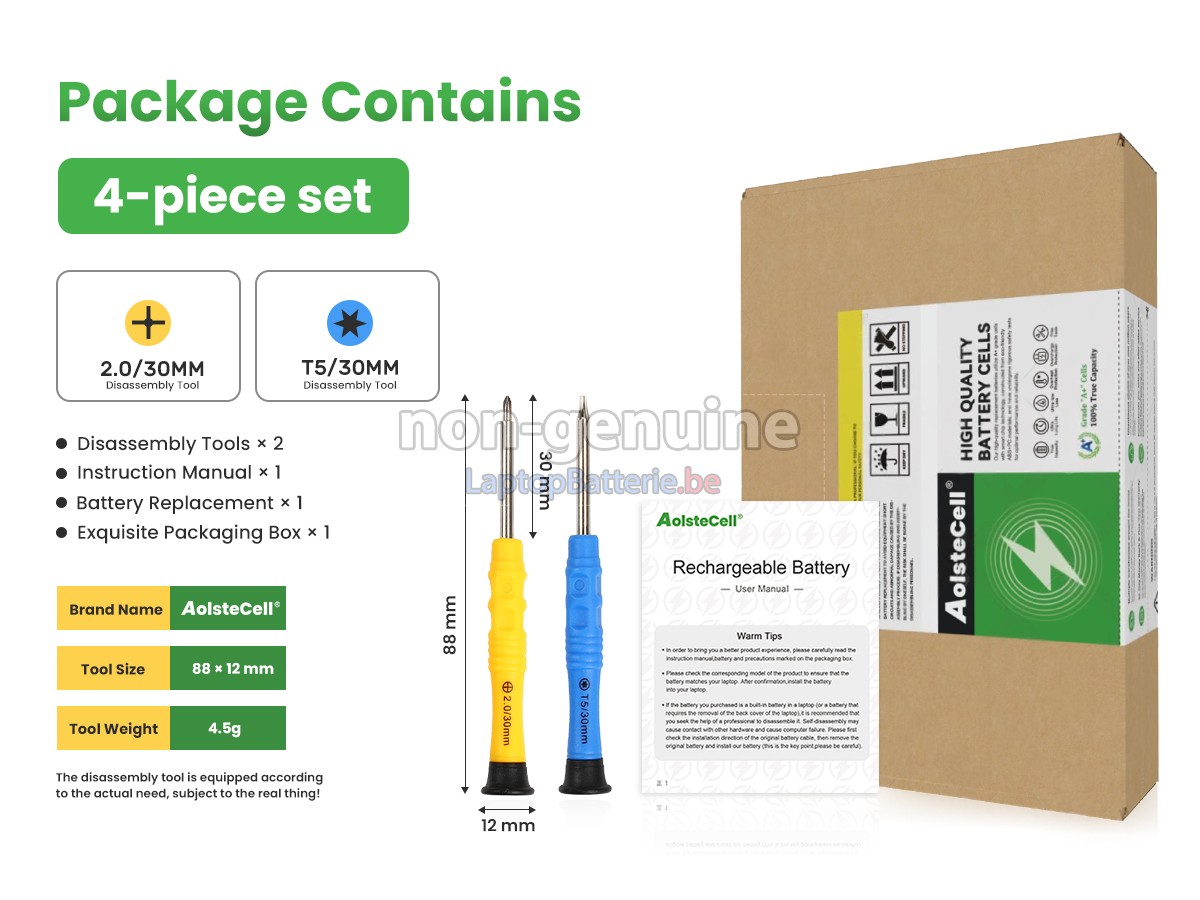 Batterie de remplacement XIDU PhilBook Y13 XN133A